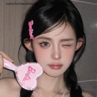 Colorfulfulswallowfly กิ๊บติดผมแฟชั่น ลายอนิเมะ Barbie Y2K สําหรับผู้หญิง