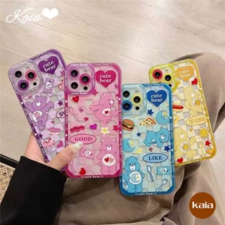 เคสโทรศัพท์มือถือ ลายการ์ตูนน่ารัก สําหรับ OPPO A78 A17 A15 A12 A57 Reno 8T 5 6 7 8 7Z 5F A17K A58 A16 A54 A7 A5s A3s A95 A96 A55 A76 A74 A1K A53 A31 A9 A5 A12E A92 A16E เคสนิ่ม ลาย Care Bear