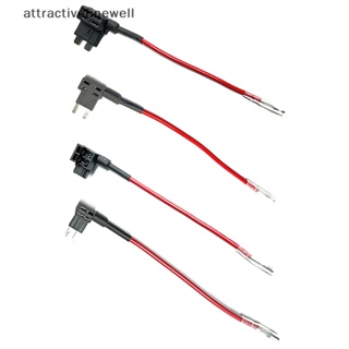 [attractivefinewell] อะแดปเตอร์ฟิวส์ 12V TAP ไมโครมินิ มาตรฐาน Ford ATM APM Blade Auto Fuse พร้อมฟิวส์ 10A Blade Car Fuse พร้อมที่จับ TIV