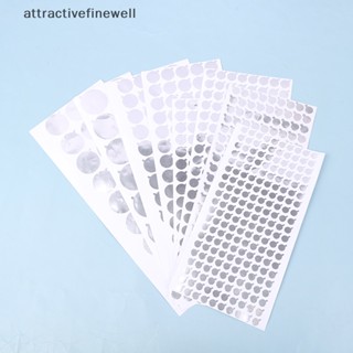 [attractivefinewell] สติกเกอร์ฟอยล์อลูมิเนียม สําหรับซีลปากหลอดนิ่ม TIV 2 ชุด