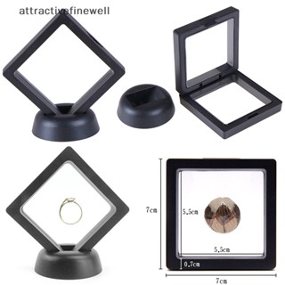 [attractivefinewell] กล่องใส่เหรียญ รูปธงชาติ 3D ขนาด 70*70 มม. พร้อมขาตั้ง สีดํา