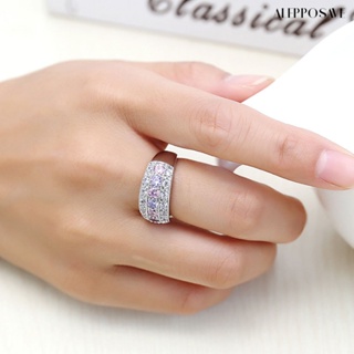 [AS] แหวนหมั้นแต่งงาน เครื่องประดับเจ้าสาว ประดับเพทาย หลากสี