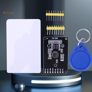 {ขายดี 99} โมดูลเหนี่ยวนําการ์ดวงจรรวม RC522 RF 13.56MHZ IC KEY Writer Reader Proximity Module [Bellare.th]