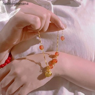 [fashionbanana] ใหม่ สร้อยข้อมือหยกนําโชค ขนาดเล็ก สวยหรู สร้างสรรค์ เข้ากับทุกการแต่งกาย เครื่องประดับแฟชั่น สําหรับปาร์ตี้