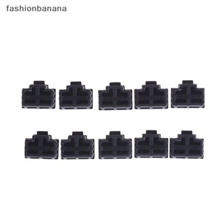 [fashionbanana] ฝาครอบพอร์ตฮับอีเธอร์เน็ต RJ45 ป้องกันฝุ่น สีดํา 10 ชิ้น