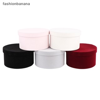 [fashionbanana] กล่องดอกไม้ ผ้าสักหลาด ทรงกลม สําหรับใส่ของขวัญ 1 ชิ้น