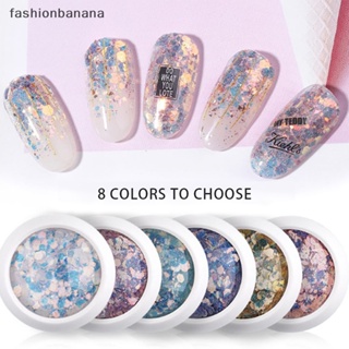 [fashionbanana] ชุดกลิตเตอร์ หกเหลี่ยม สีทอง สําหรับตกแต่งเล็บ DIY