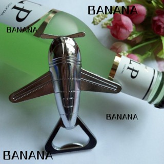 Banana1 ที่เปิดฝาขวดเบียร์ โซดา โลหะผสมสังกะสี รูปเครื่องบิน สําหรับบาร์ งานแต่งงาน คาเฟ่