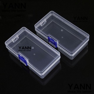 Yann1 กล่องพลาสติกใส ทรงสี่เหลี่ยม ขนาดเล็ก 10 ขนาด สําหรับใส่เครื่องประดับ ลูกปัด