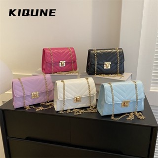 KIQUNE  กระเป๋าผู้หญิงสะพายข้าง กระเป๋าสะพาย ข้าง 2023 NEW   สวยงาม High quality สไตล์เกาหลี ins L91T118Q 37Z230910