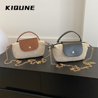 KIQUNE  กระเป๋าผู้หญิงสะพายข้าง กระเป๋าสะพาย ข้าง 2023 NEW   สวยงาม High quality Trendy ทันสมัย L91T124V 37Z230910