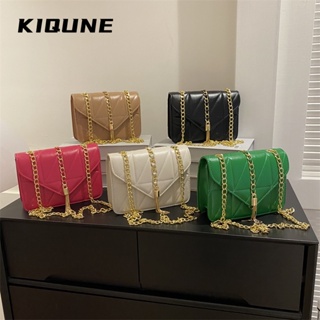 KIQUNE  กระเป๋าผู้หญิงสะพายข้าง กระเป๋าสะพาย ข้าง 2023 NEW   Chic สบาย Trendy ทันสมัย L91T12B6 37Z230910