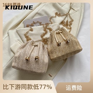 KIQUNE  กระเป๋าผู้หญิงสะพายข้าง กระเป๋าสะพาย ข้าง 2023 NEW   สวยงาม คุณภาพสูง ins High quality L91T13GQ 37Z230910