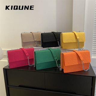 KIQUNE  กระเป๋าผู้หญิงสะพายข้าง กระเป๋าสะพาย ข้าง 2023 NEW   สไตล์เกาหลี Trendy Comfortable Korean Style L91T12EU 37Z230910