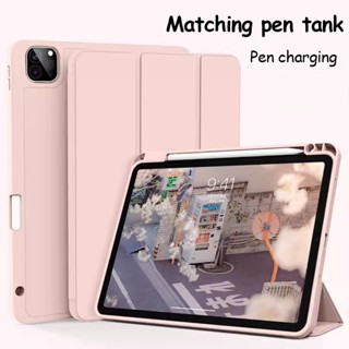 เคสหนัง PU นิ่ม แบบฝาพับ ตั้งหลับอัตโนมัติ พร้อมช่องใส่ดินสอ สําหรับ Xiaomi Pad 6 Pad 6 Pro 2023 11inch Pad 5 5 Pro Redmi Pad 10.61 นิ้ว