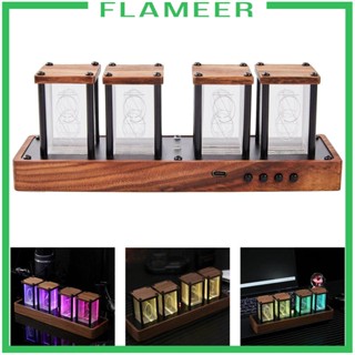 [Flameer] นาฬิกาดิจิทัลตั้งโต๊ะ LED หลากสีสัน สําหรับตกแต่งห้องนอน