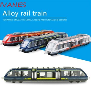 Ivanes โมเดลรถไฟจําลอง โลหะ ของเล่นสําหรับเด็ก