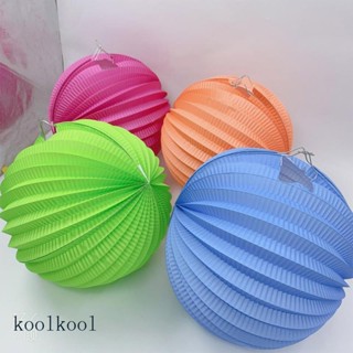 Kool โคมไฟกระดาษ รูปแตงโม พับได้ 25 ซม. สําหรับตกแต่งพื้นหลังงานแต่งงาน