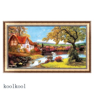 DIY 5D Diamond Embroidery House Painting for Cross Stitch Art Craft Decor