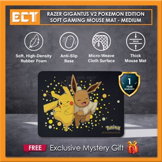 Razer Gigantus V2 Pokemon Edition แผ่นรองเมาส์เกมมิ่ง แบบนิ่ม ขนาดกลาง XXL (RZ02-03333100-R3A1 / Rz02-03333200-R3A1)