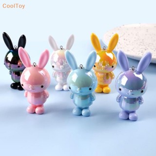 Cooltoy พวงกุญแจ จี้การ์ตูนสัตว์ กระต่ายน่ารัก ชุบหลากสี สําหรับผู้หญิง ผู้ชาย ขายดี