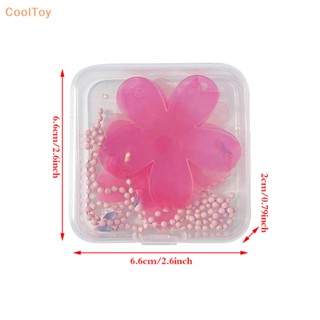 Cooltoy พวงกุญแจ จี้รูปดอกซากุระ สีชมพู ขนาดเล็ก แบบพกพา DIY