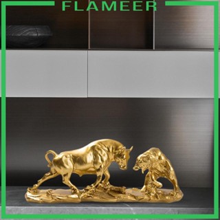 [Flameer] รูปปั้นสัตว์ หมี และกระทิง สําหรับตกแต่งโต๊ะทํางาน