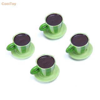 Cooltoy ถาดแก้วกาแฟจิ๋ว 1:12 สําหรับตกแต่งบ้านตุ๊กตา ห้องครัว