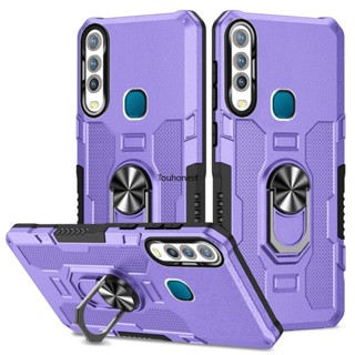เคส For Vivo Y17 เคส Vivo Y12 Y15 เคส Vivo Y11 Casing Vivo Y91 Y93 Y95 Case Vivo Y91C Y93S Case Vivo V25 V25E Case Vivo V27 V27E Case Vivo Y91i Y1S Y91D Case Full Protect Hard Armor Metal With Ring Stand Phone Cover Cassing Case ZH ป้องกันโทรศัพท์มือถือ