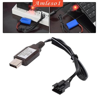 [Amleso1] สายชาร์จ USB 7.4V พร้อมไฟแสดงสถานะ อัตราแบตเตอรี่สูง 400MA DC5V