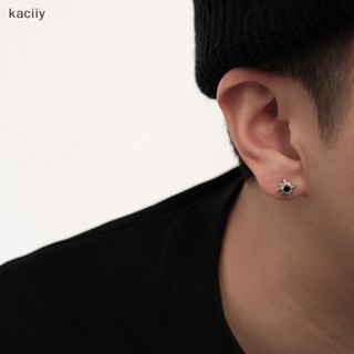 Kaciiy 1 คู่ เทรนด์ใหม่ สีดํา ดาว ต่างหูสตั๊ด สําหรับผู้ชาย ผู้หญิง สีดํา คู่รัก บุคลิกภาพ ฮิปฮอป ต่างหู เครื่องประดับ ปาร์ตี้ A