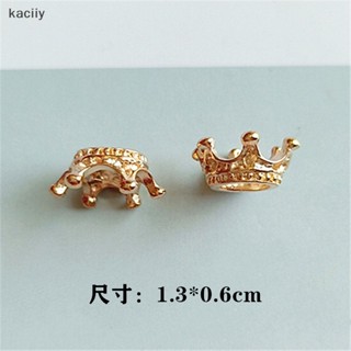 Kaciiy มงกุฎอัลลอย ขนาดเล็ก สามมิติ หลากสี 1 สี สําหรับทําเครื่องประดับ Diy