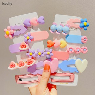 Kaciiy กิ๊บติดผมหน้าม้า สีแคนดี้ หวานแหวว เครื่องประดับผม แฟชั่นสําหรับผู้หญิง 8 ชิ้น