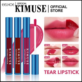 ร้อน! KIMUSE Peel Off Lip Stain Tattoo ลิปสติกติดทนนานและกันน้ำ Peel Off Pink Lip Tint Make Up - eelhoe