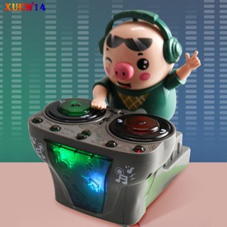 ของเล่นเครื่องดนตรีไฟฟ้า T8 Pig Dj Pig ไดนามิก ของขวัญวันเกิด สําหรับเด็ก