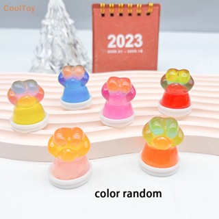 Cooltoy ฟิกเกอร์เรซิ่น รูปอุ้งเท้าแมว ขนาดเล็ก สุ่มสี สําหรับทําเครื่องประดับ DIY 1 ชิ้น