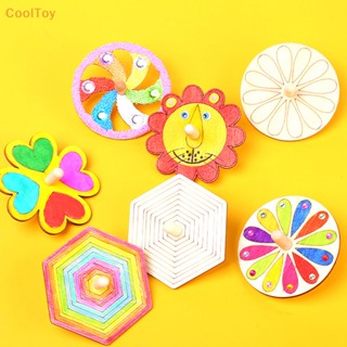 Cooltoy ของเล่นไม้แฮนด์เมด Dreidels งานฝีมือ