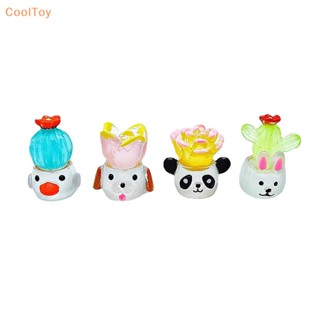 Cooltoy กระบองเพชร ไม้อวบน้ํา เรืองแสง ขนาดเล็ก น่ารัก สําหรับตกแต่งบ้านตุ๊กตา