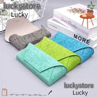 Lucky กล่องแว่นตากันแดด หนัง PU สีพื้น น้ําหนักเบา 4 สี สําหรับผู้ชาย