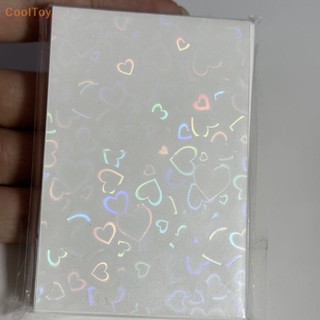 Cooltoy ขายดี ปลอกการ์ดจอ Kpop 61x91 มม. 20C ลายหัวใจ วิบวับ สําหรับโปสการ์ด Holo 50 ชิ้น