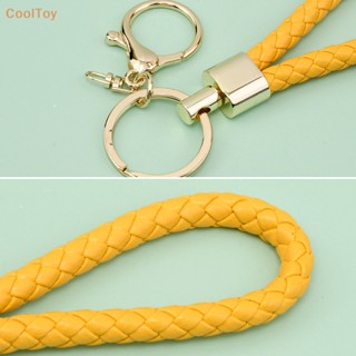 Cooltoy พวงกุญแจเชือกถัก หนัง PU หลากสีสัน สร้างสรรค์ สําหรับห้อยกระเป๋า DIY