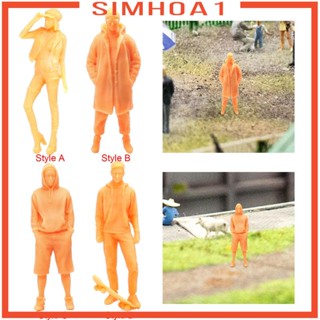 [Simhoa1] โมเดลฟิกเกอร์เรซิ่น รูปคนยืน 1/64 DIY สําหรับภูมิทัศน์ขนาดเล็ก ตกแต่งสวน