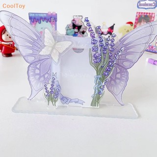 Cooltoy ขาตั้งโชว์การ์ด รูปผีเสื้อน่ารัก หมุนได้ ขนาด 3 นิ้ว สําหรับตกแต่ง