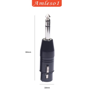 [Amleso1] อะแดปเตอร์สายเคเบิลสเตอริโอ XLR ตัวเมีย เป็น 1/4 นิ้ว TRS ตัวผู้ - XLR-F เป็น 6.35 มม. 1 ชิ้น