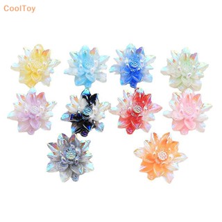 Cooltoy 5 ชิ้น เรืองแสง ที่มีสีสัน ดอกทานตะวัน ดอกไม้ เรซิน DIY ต่างหู เข็มกลัด กิ๊บติดผม เครื่องประดับ เคสโทรศัพท์ กล่องเก็บของ ตกแต่ง ขายดี