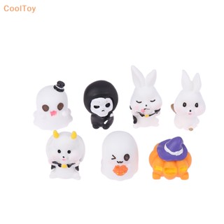 Cooltoy ตุ๊กตากระต่ายฟักทอง ผี ขนาดเล็ก สําหรับตกแต่งบ้านตุ๊กตา ฮาโลวีน 1 ชุด