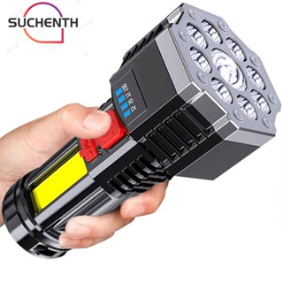 Suchenth ไฟฉาย LED ระเบิดร้อนเก้านิวเคลียร์ แข็งแรง ไฟฉายค้นหา