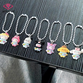 SANRIO Hwetr พวงกุญแจเรซิ่น จี้การ์ตูนสุนัข Kuromi My Melody Cinnamon น่ารัก สําหรับห้อยกระเป๋า