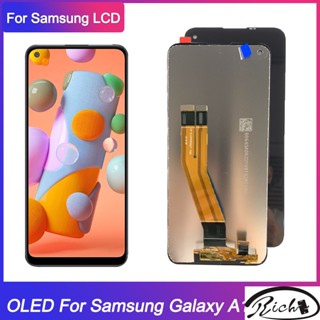 หน้าจอสัมผัสดิจิทัล LCD OLED สําหรับ Samsung Galaxy A11 A115 A11 A115