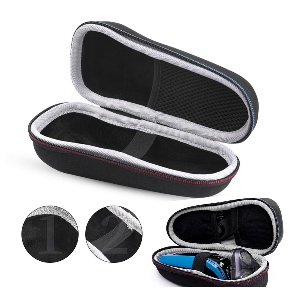 กระเป๋าเก็บเครื่องโกนหนวดไฟฟ้า EVA แบบแข็ง ป้องกันกระแทก สําหรับ Braun Philips